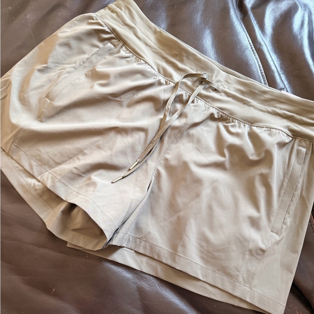 Women's Athletic Beige Shorts